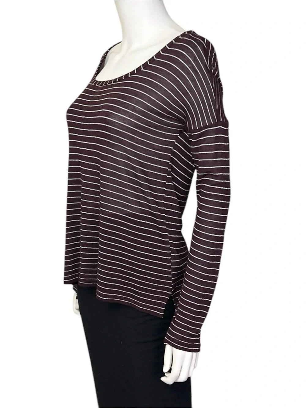 Splendid Lurex Stripe Tee - sz Medium